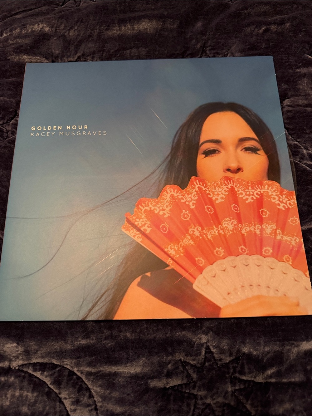 Kacey Musgraves "Golden Hour" Clear Vinyl Blue & Coral Art